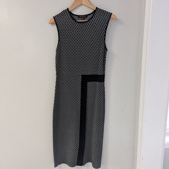 Judith & Charles Black & White Knit Dress and Zip Jacket / Cardigan Set - Picture 7 of 10